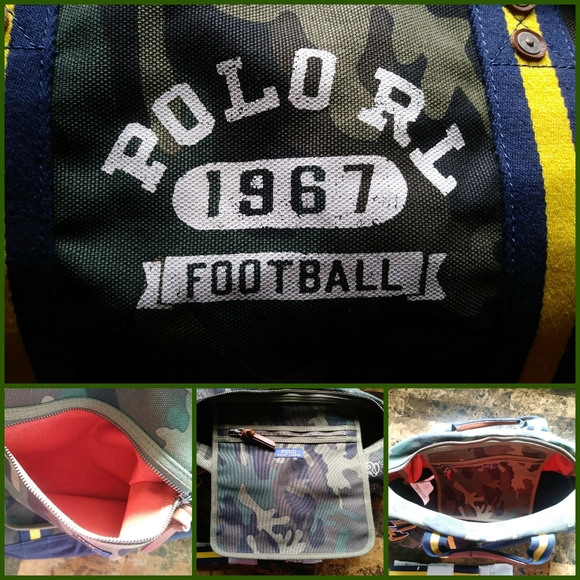 Polo Ralph Lauren Football Canvas Camo Duffle - Picture 2 of 4